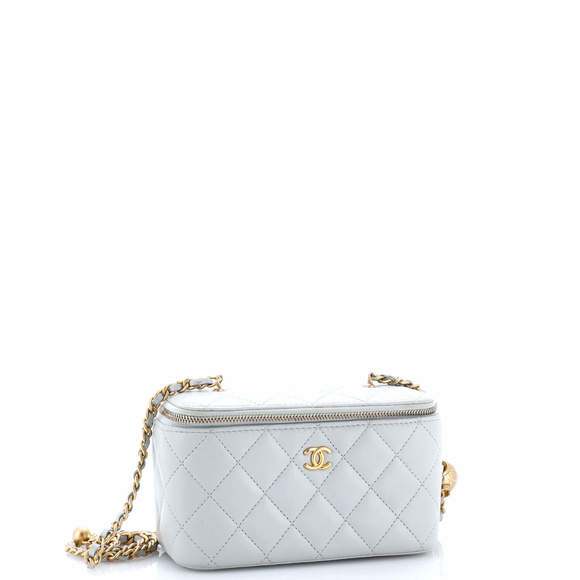 Chanel Small Pearl Crush Vanity Case with Chain Quilted Lambskin - Picture 2 of 6